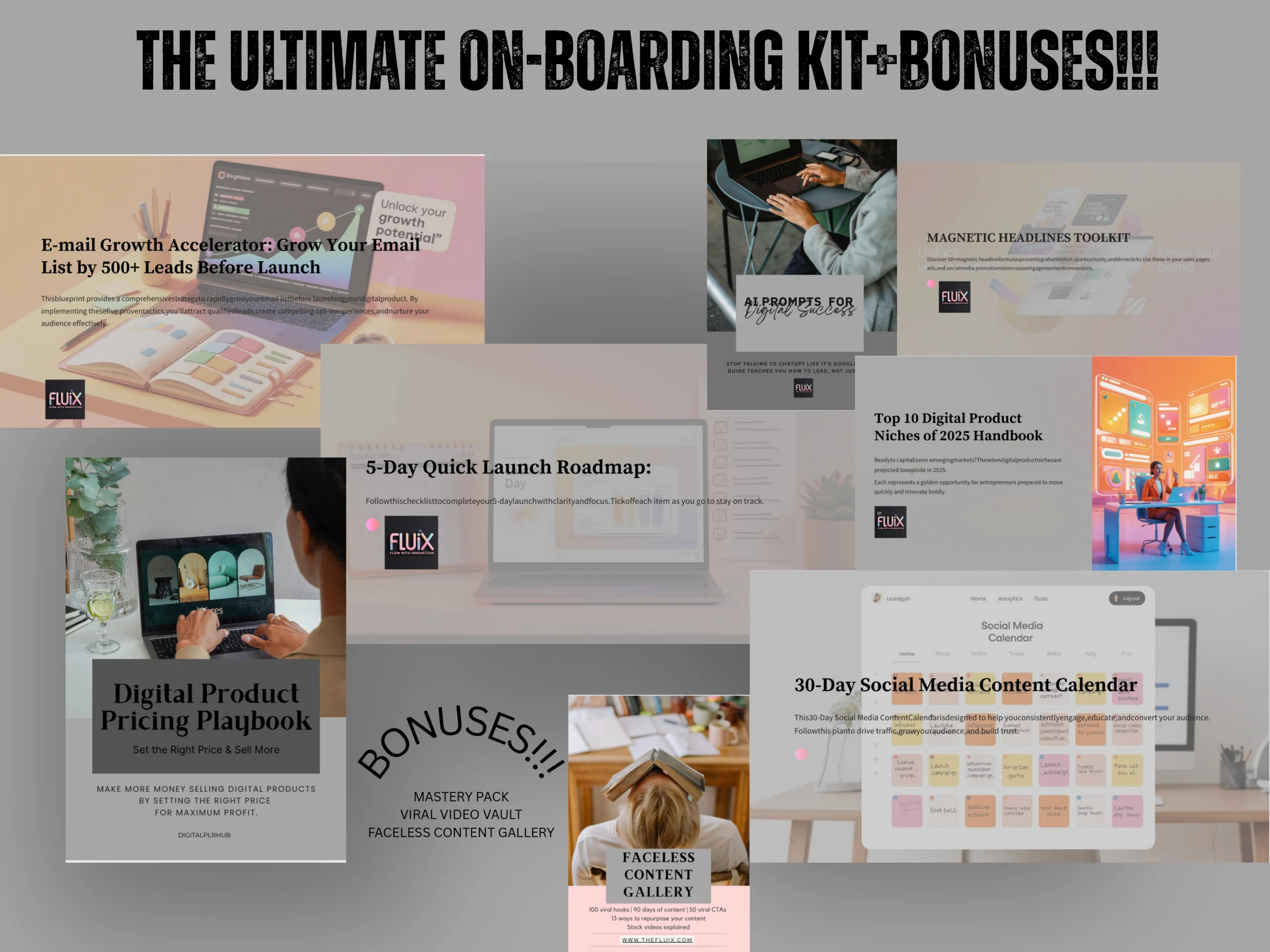 The Ultimate on boarding kit + Bonuses